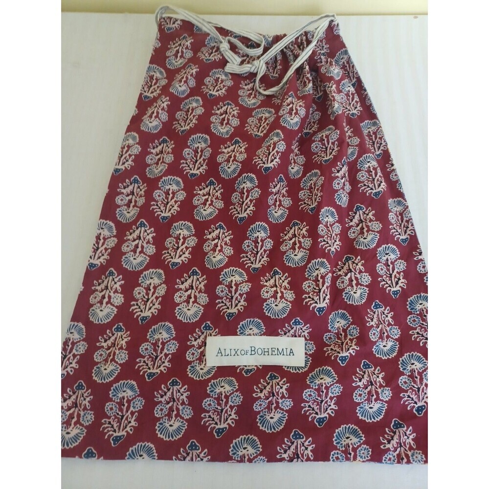Alix of Bohemia dust/tote bag drawstring mixed fabric boho hippie indie designer